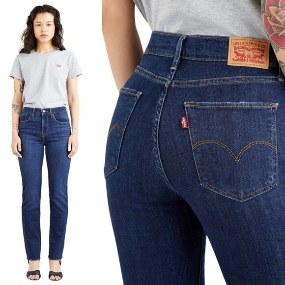 Levi's 724 High Rise Slim Straight Jean Women's Size 24 x 32 - Picture 1 of 10